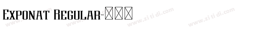 Exponat Regular字体转换 Exponat Regular字体转换